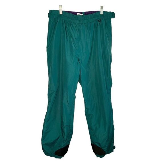 VINTAGE Columbia Pants Mens Large Green Lined Insulated Nylon Snowboard Ski 90’s - Picture 12 of 13